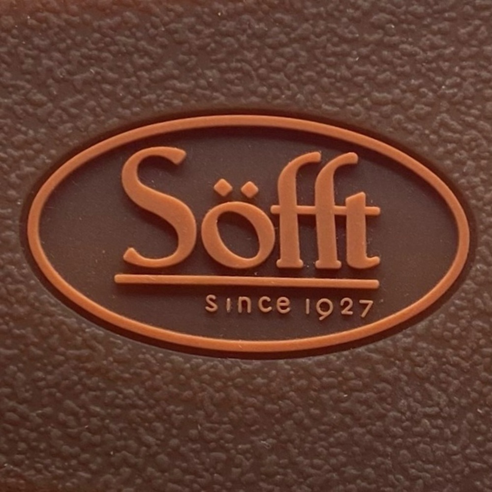 Sofft Womens Shoes Casidy Wedge Sandals 9.5 Coral Orange Suede Leather Platform - Picture 12 of 14